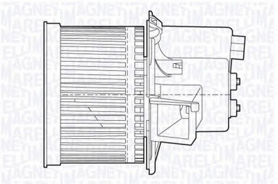 MAGNETI MARELLI 069412655010 -  Электродвигатель, вентиляция салона